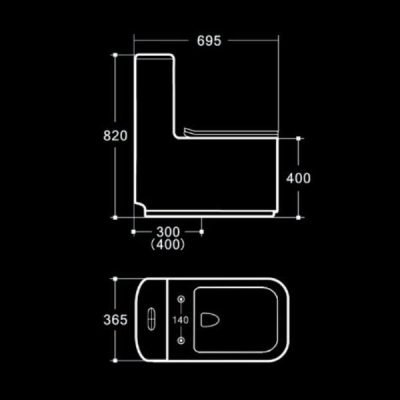 BÀN CẦU MỘT KHỐI HUGE (H-BC228)